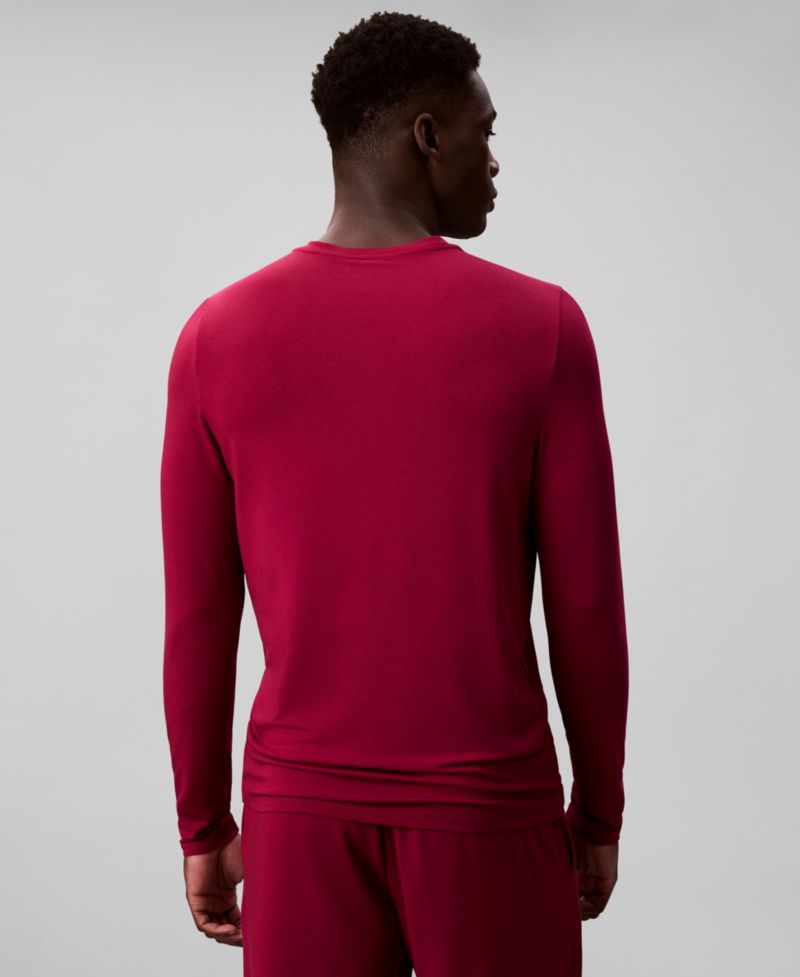 Men's Henley Neck Sleep Top