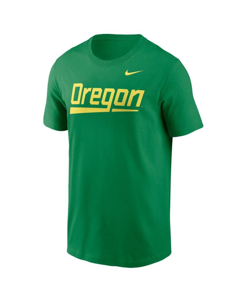 Men's Green Oregon Ducks Baseball Wordmark T-Shirt