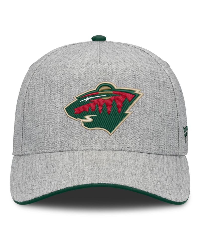 Men's Heather Gray Minnesota Wild A-Frame Adjustable Hat