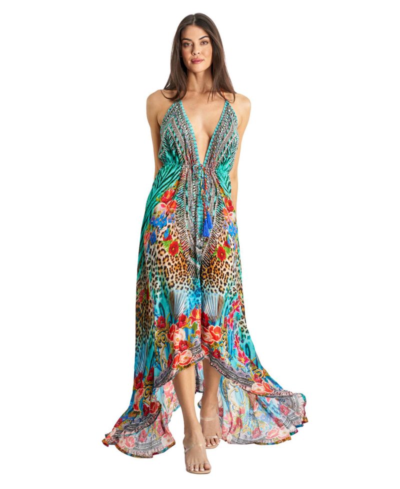 Women's Maxi Halterneck Dress