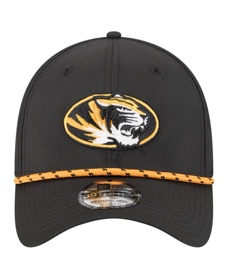 Men's Black Missouri Tigers Rope 39THIRTY Flex Hat