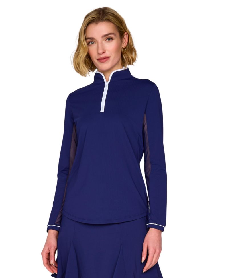 Women's Binding Quarter Zip Top