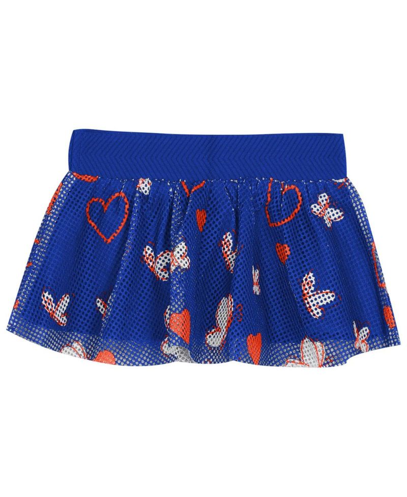 Baby Girls New York Mets Bodysuit, Headband & Skirt Set