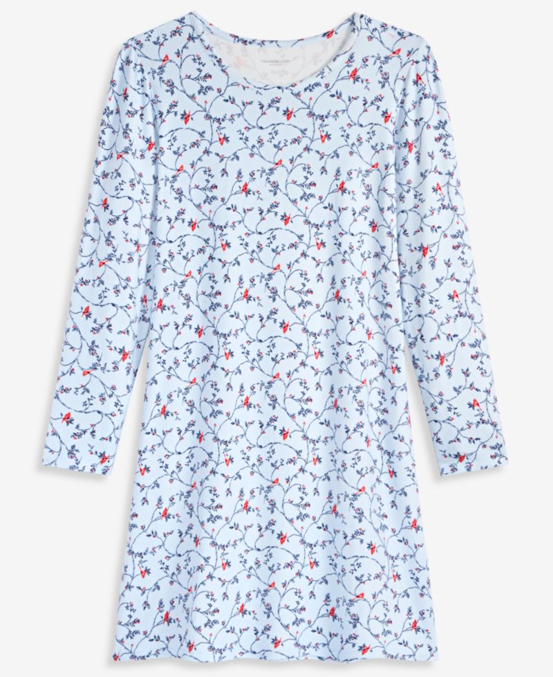 Women's Long Sleeve Soft Knit Sleepshirt