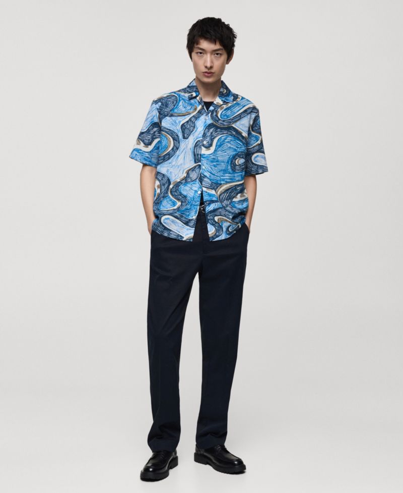 Men's Regular-Fit Printed Shirt
