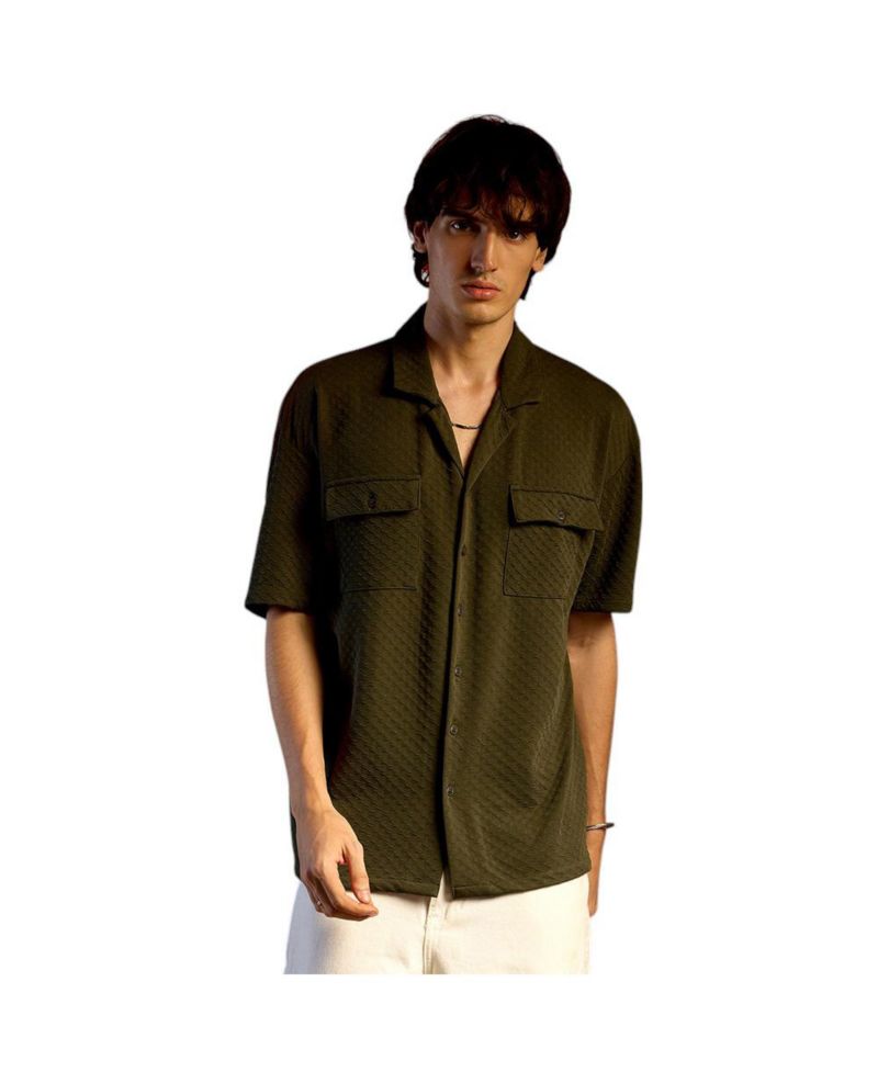 Men's Cubic Utility Oversized Shirt