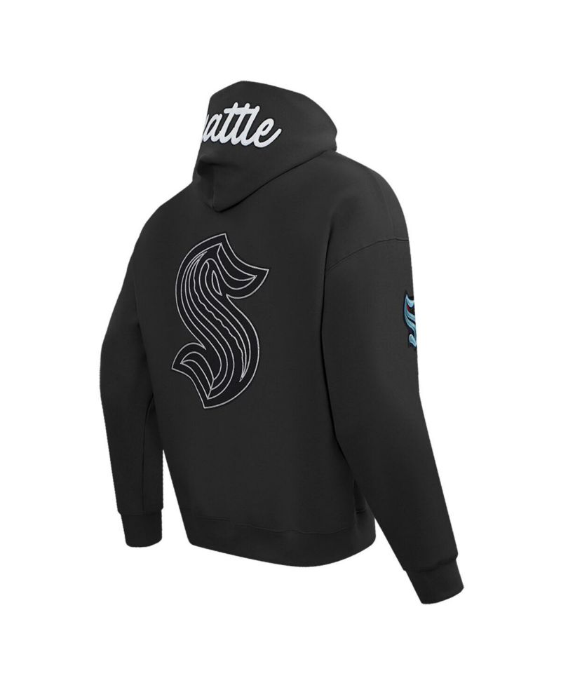 Men's Black Seattle Kraken Paint the City Pullover Hoodie