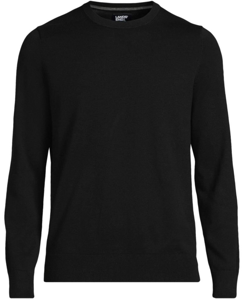 Men's Fine Gauge Cotton Crew Neck Sweater