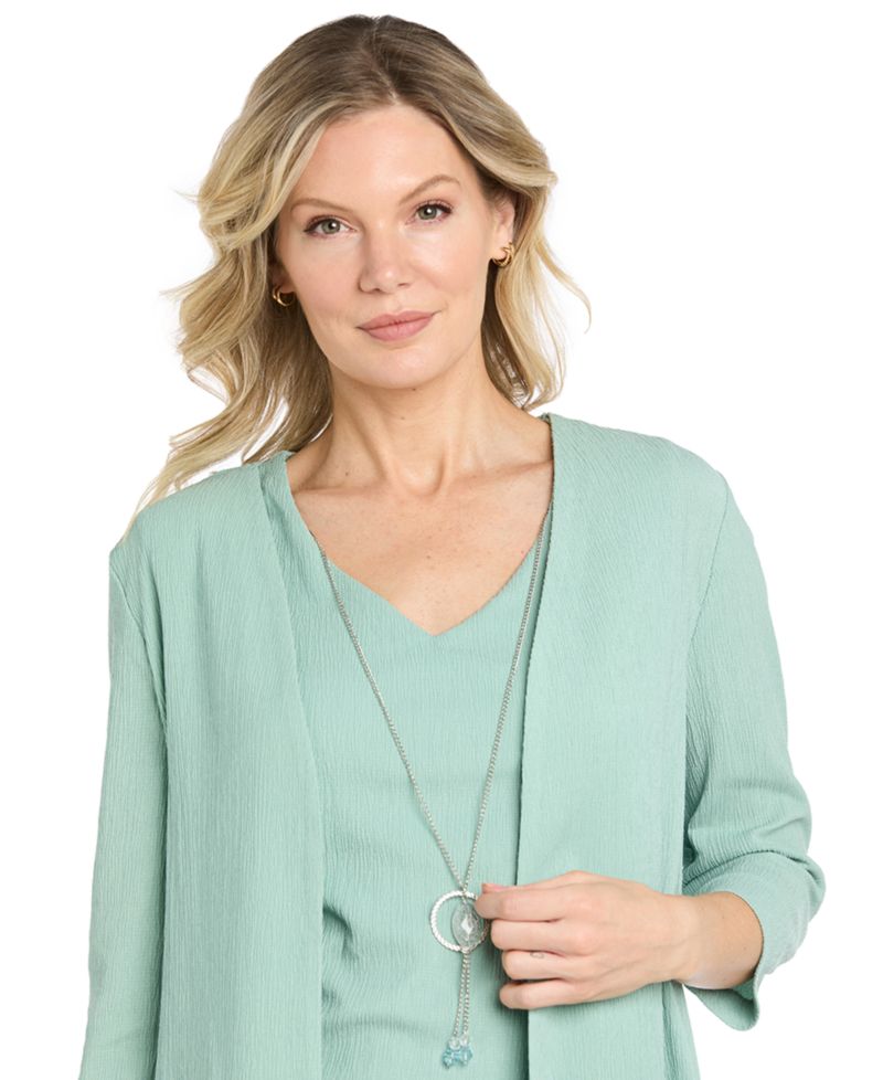 Women's Grace Daytime Jacket Dress V-Neck Sheath, 2-Piece Set