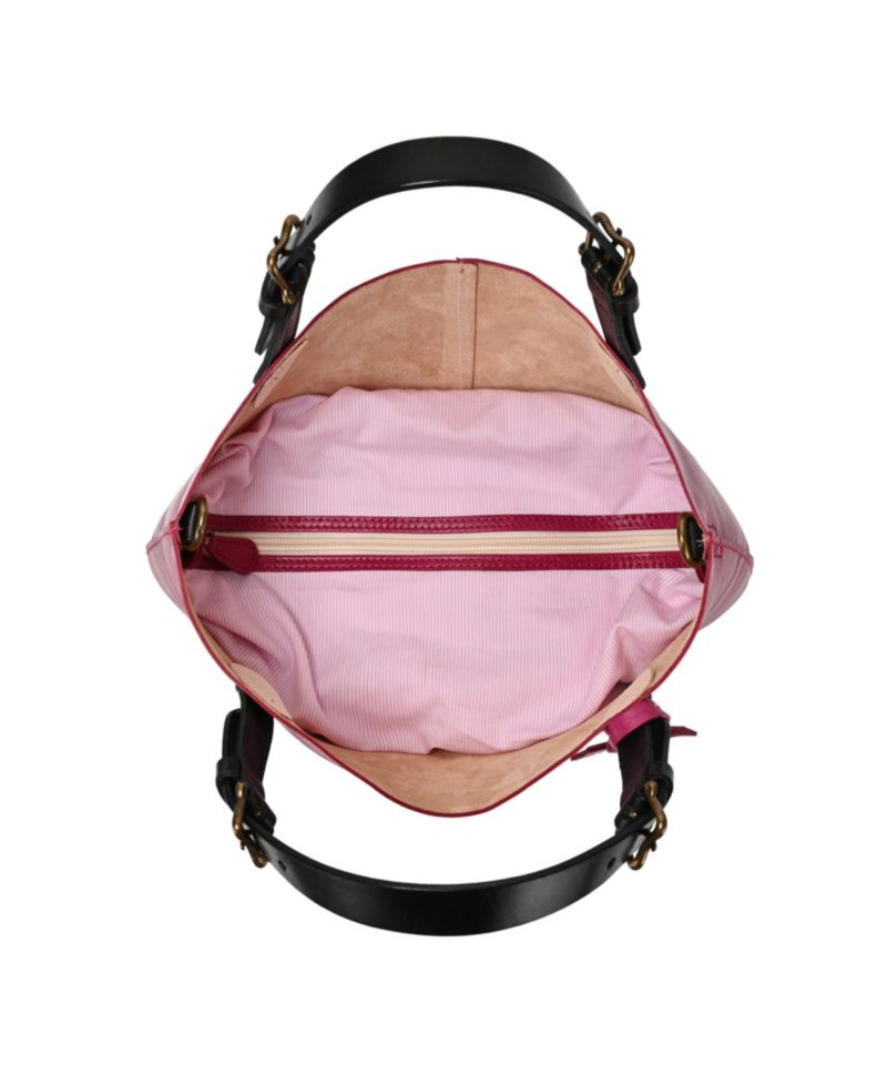 Dip Dye Mini Leather Crossbody Tote Bag