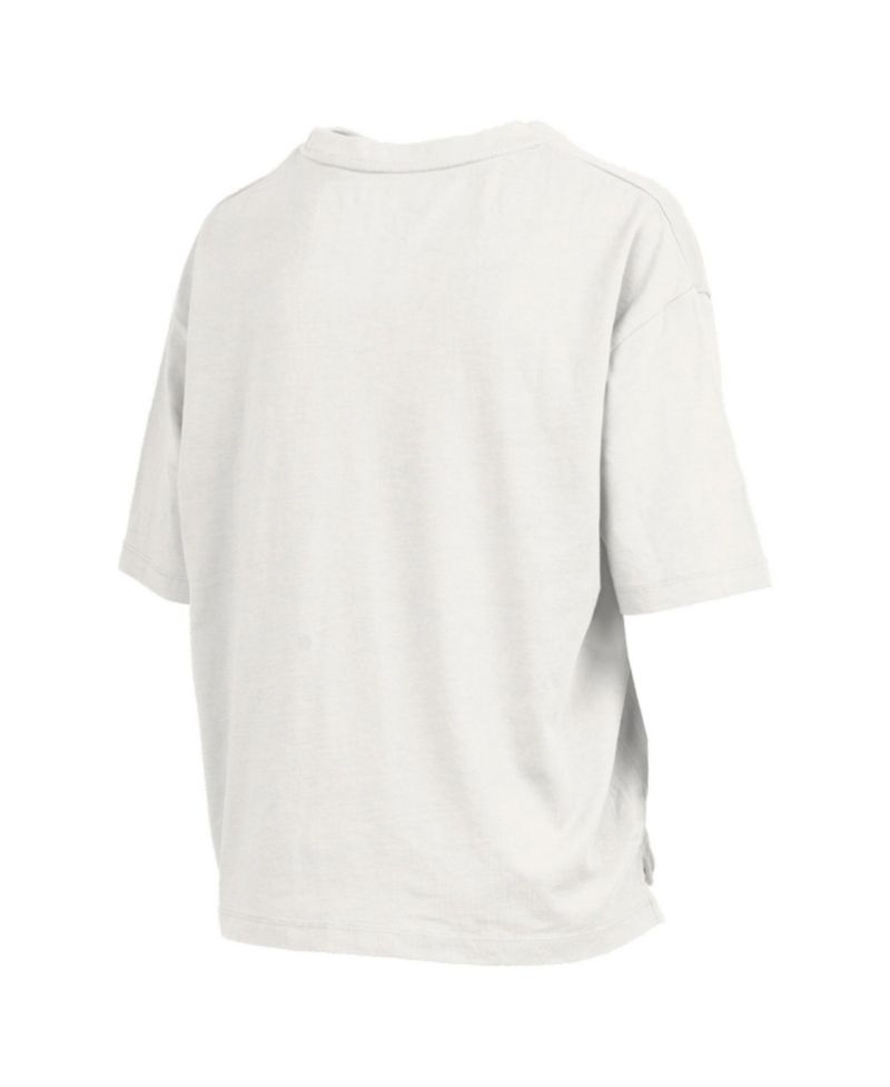 Women's White Notre Dame Fighting Irish Plus Size Nelson Motley Crew Oversized Slub T-Shirt