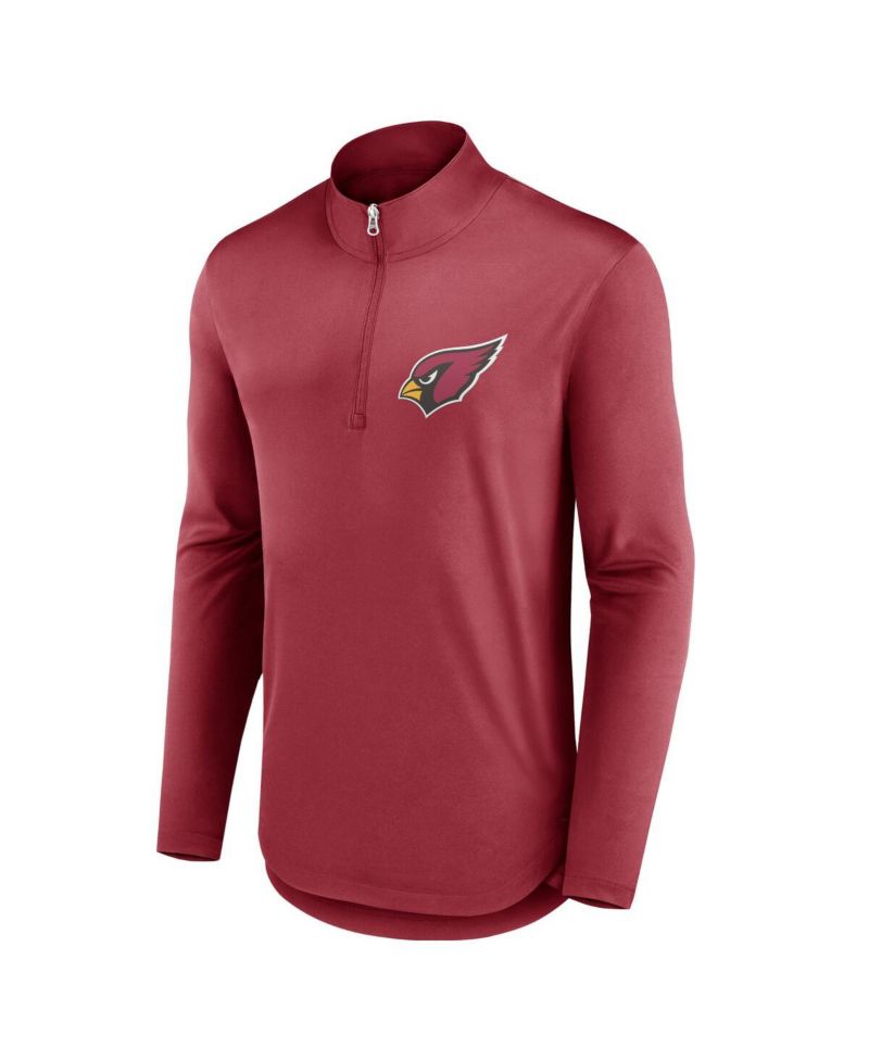Men's Cardinal Arizona Cardinals Quarterback Quarter-Zip Top