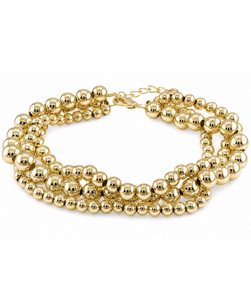Triple Row Bead Bracelet