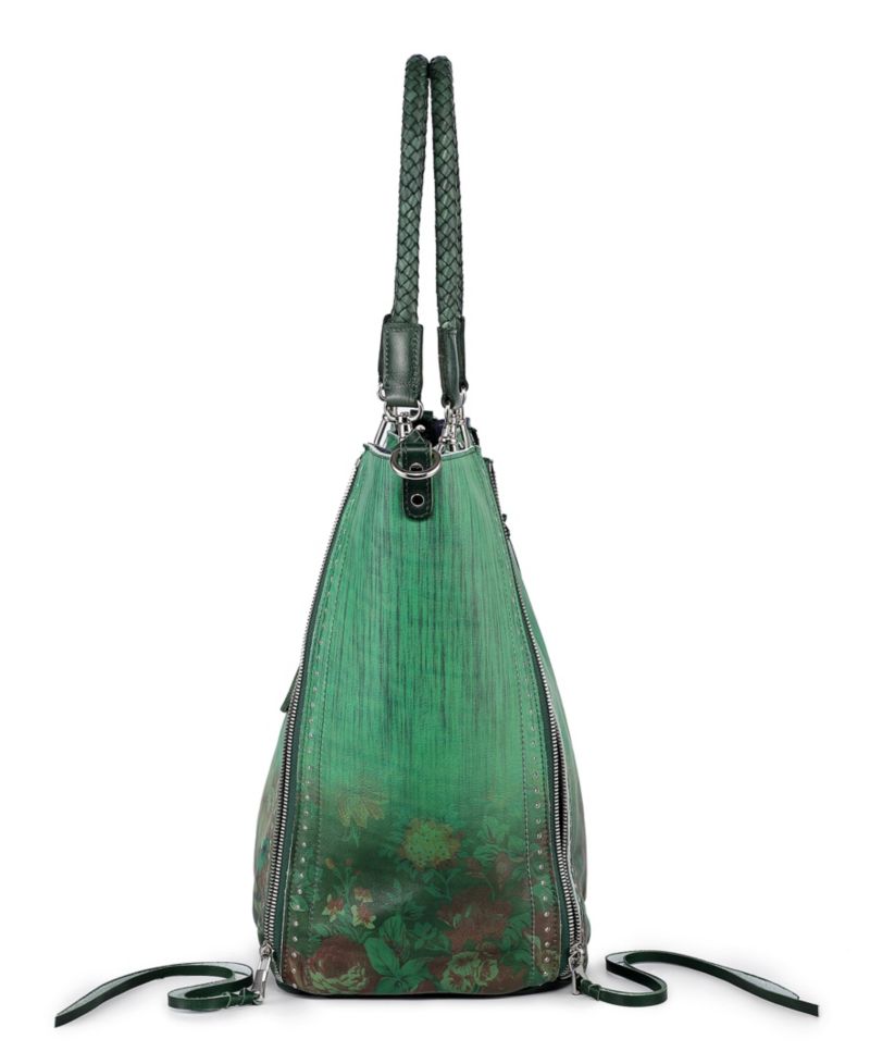 Women's Barracuda Hand Painted Clasp Closure Tote Bag