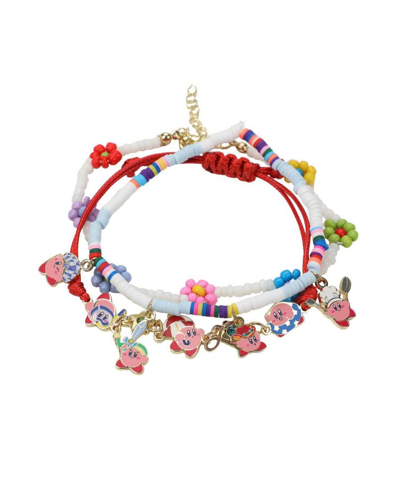Kirby Copy Abilities 3-Pack Multi-Charmed Bracelet