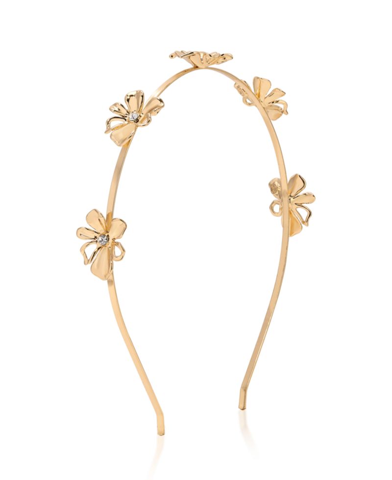 Gold Tone Petals Headband