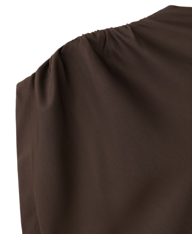 Women's One-Shoulder Asymmetric Ruched Dress