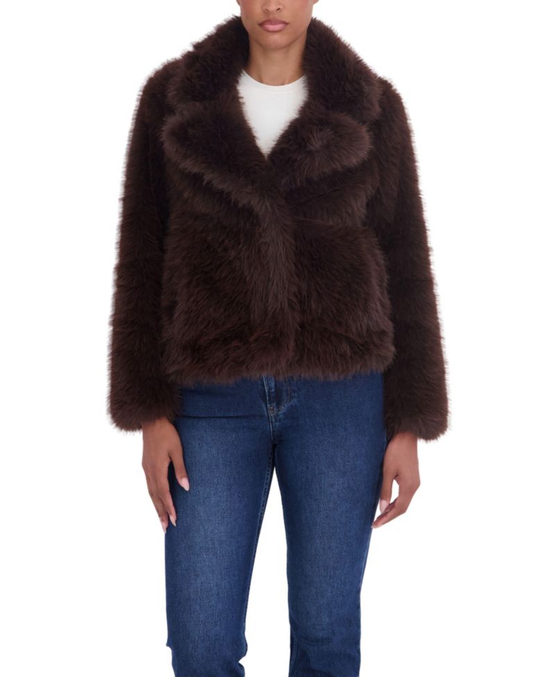 Women's Long Hair Faux Fur Jacket