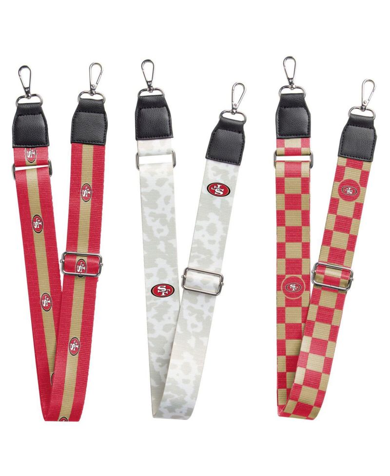 Women's San Francisco 49ers 3-Pack Bag Strap Set
