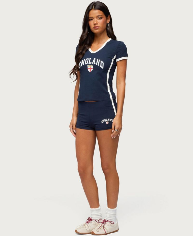 Women's England Girl Micro Shorts