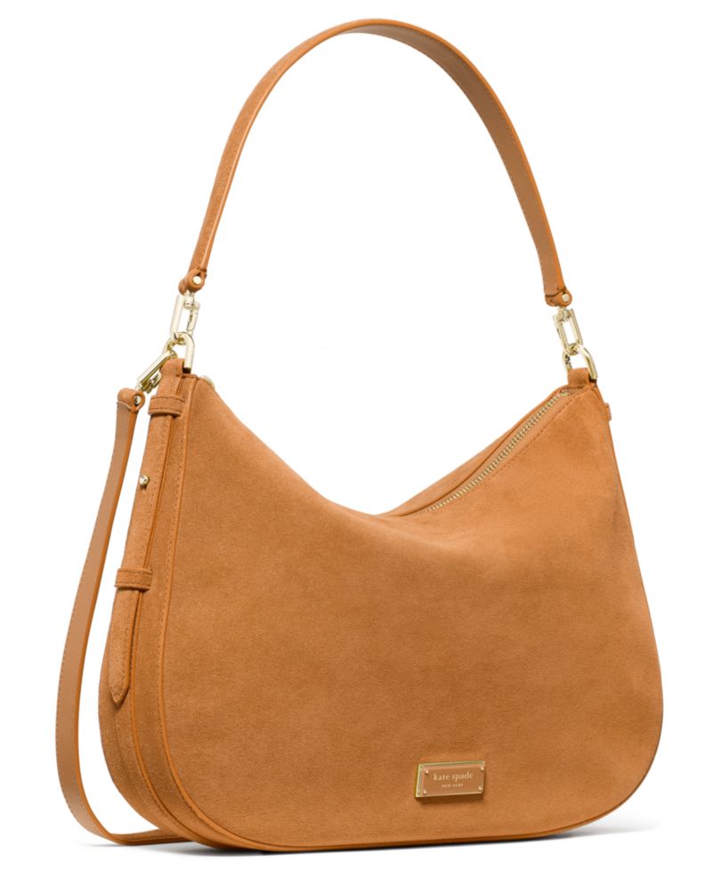 Suede Garden Soil Shoulder Handbag