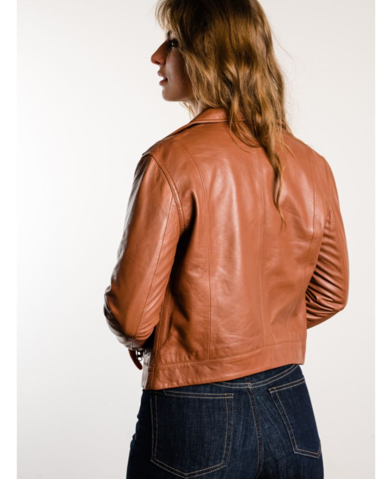 Plus Size Maha Leather Jacket