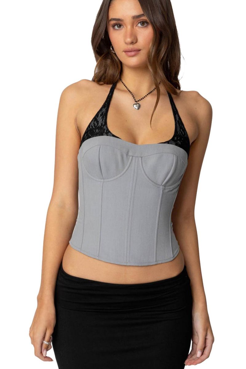 Women's Jara Layered Lace Halter Corset