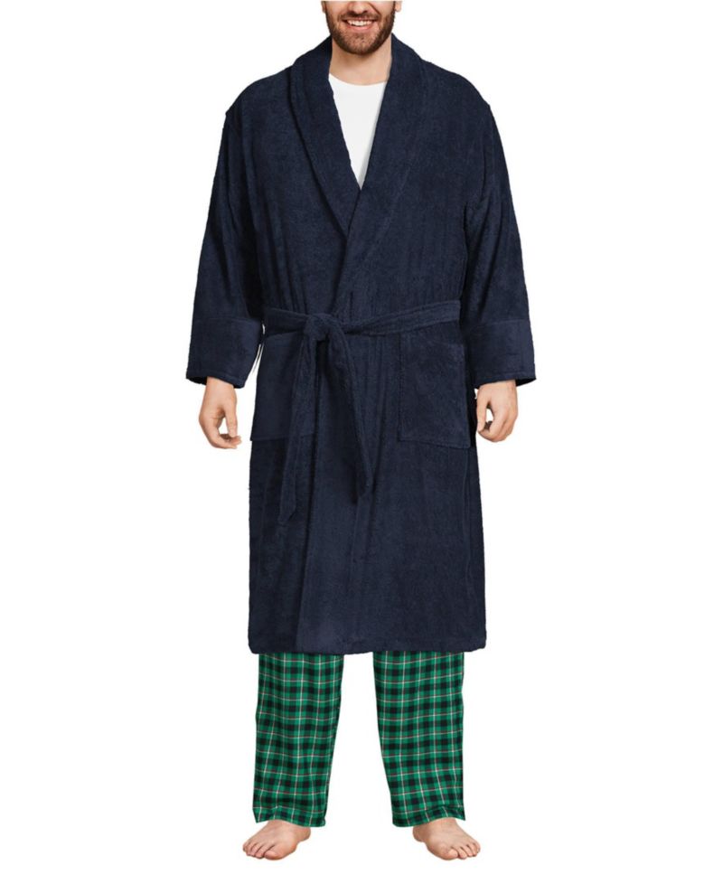 Big & Tall Calf Length Turkish Terry Robe