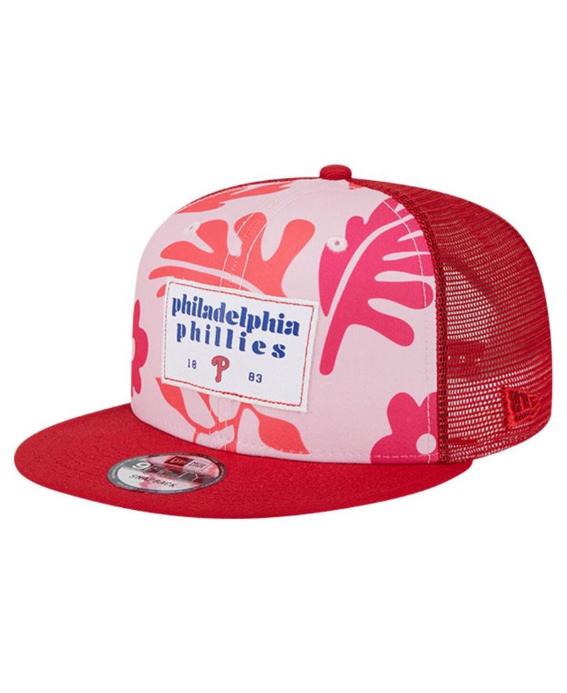 Men's Red Philadelphia Phillies Bikini Bottom Trucker 9FIFTY Snapback Hat