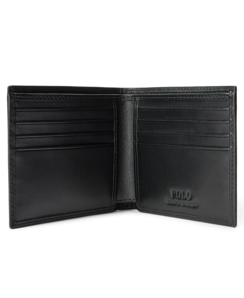 Men's Polo Bear Leather Billfold Wallet
