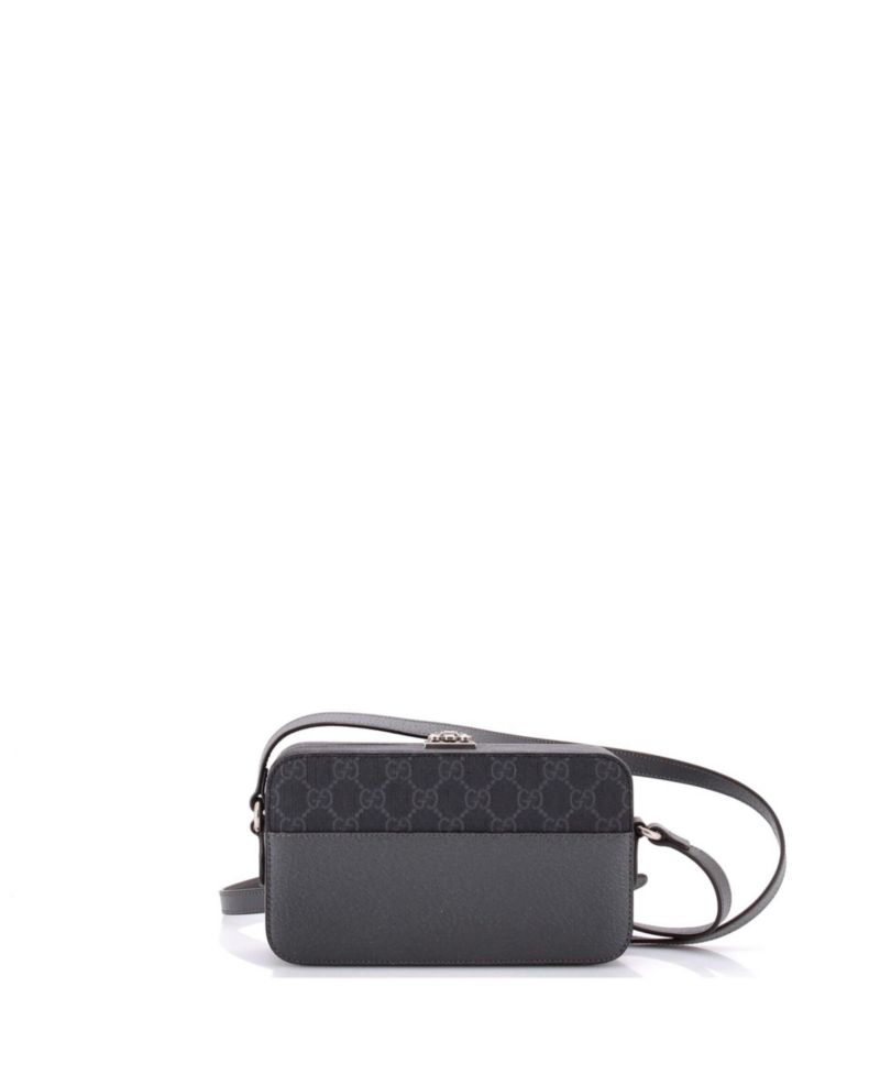 Mini Padlock Interlocking G Crossbody Bag GG Coated Canvas and Leather