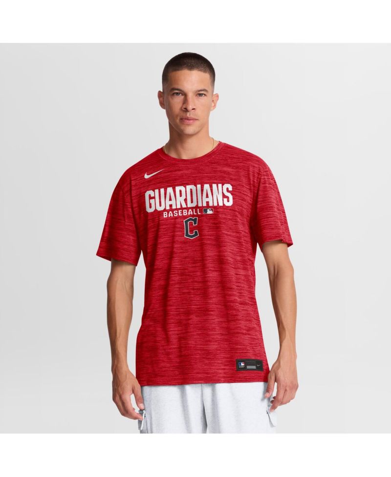 Men's Red Cleveland Guardians Authentic Collection Velocity Dri-FIT T-Shirt
