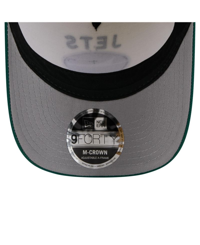 Men's Cream/Green New York Jets 2025 NFL Draft 9FORTY A-Frame M-Crown Adjustable Hat