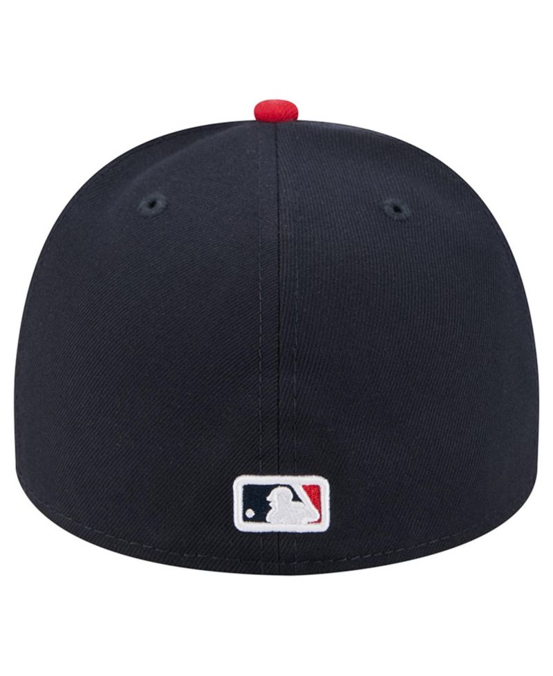 Men's Navy/Red Atlanta Braves Cartoon A-Frame 59FIFTY Fitted Hat