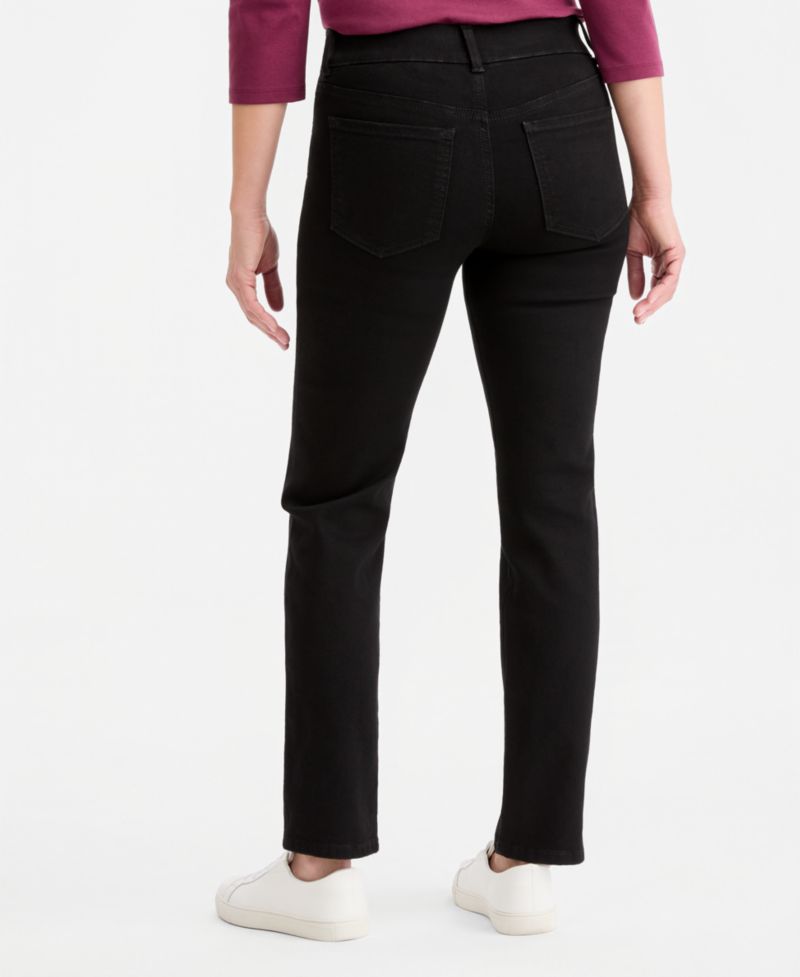 Women's Shaping Pull-On Straight Jeans