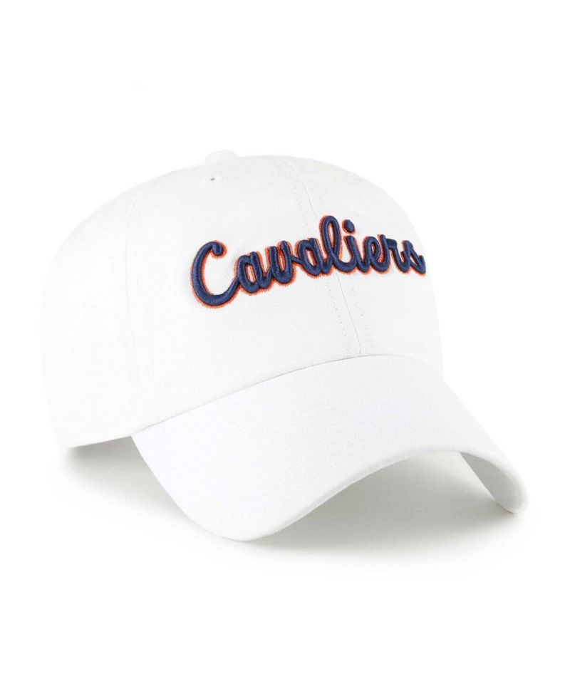Men's White Virginia Cavaliers Vault Clean Up Adjustable Hat