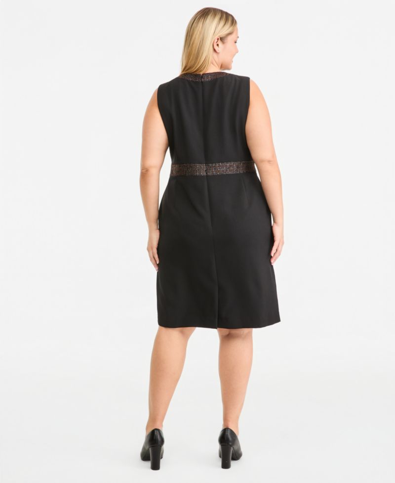 Plus Size Sleeveless Sheath Dress