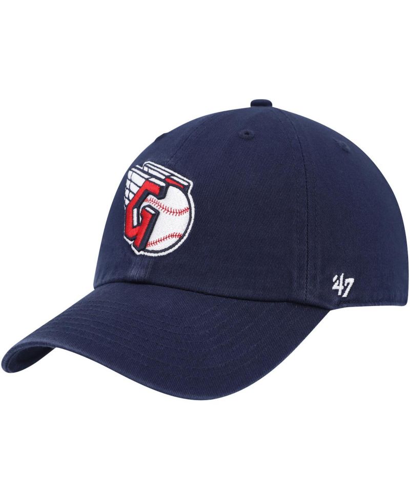 Men's Navy Cleveland Guardians Clean Up Adjustable Hat