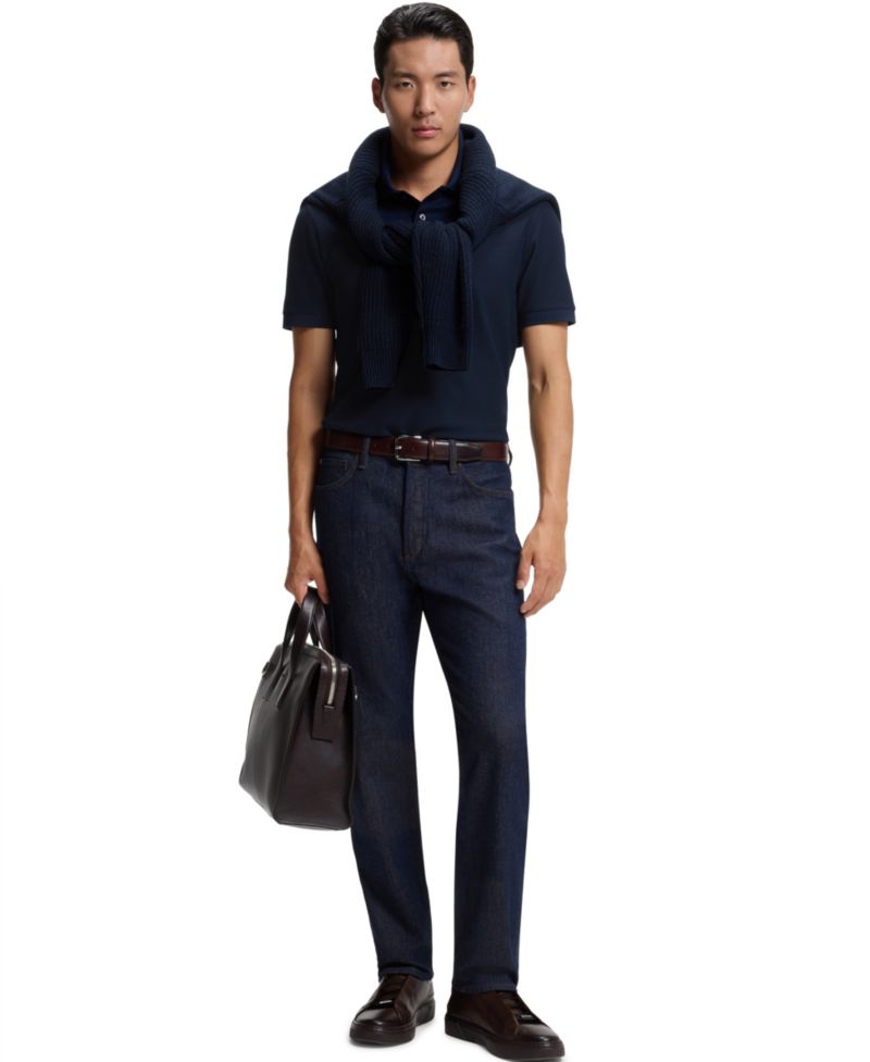 Men's L-Perry 148 Two-Tone Regular-Fit Cotton Polo Shirt