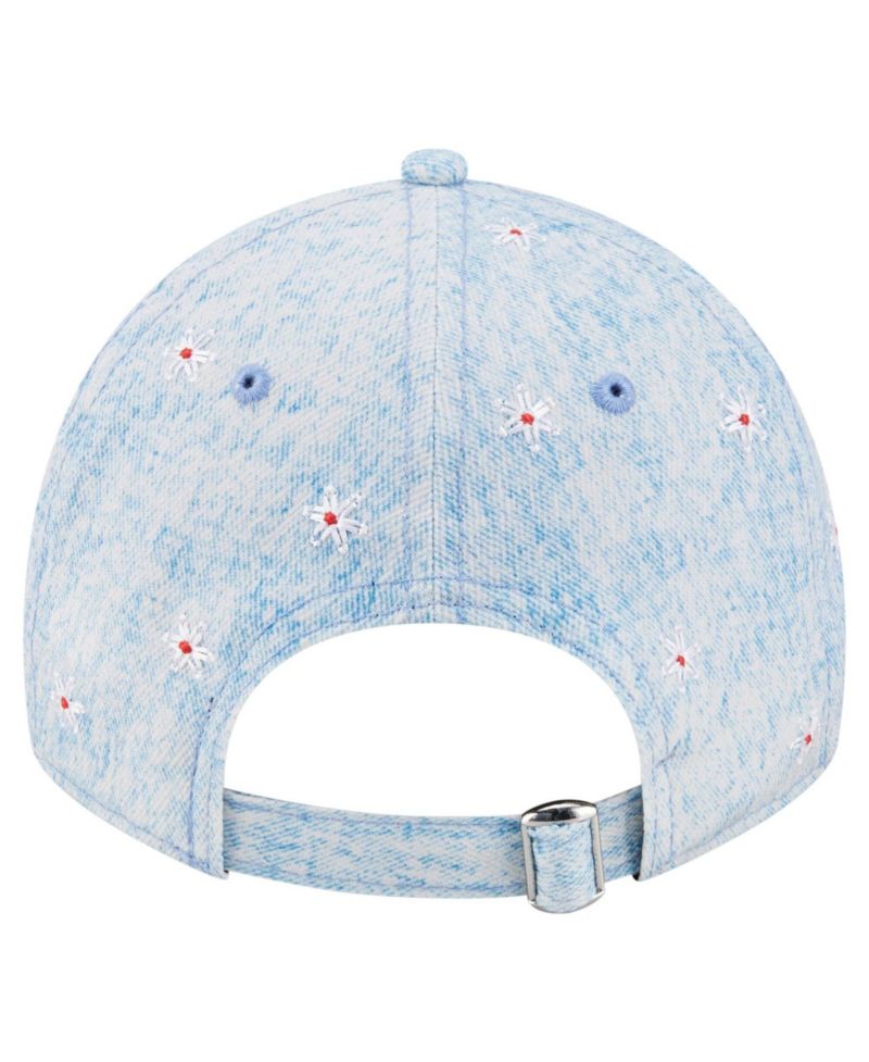 Women's Light Blue Washington Nationals Daisy All Over 9TWENTY Adjustable Hat