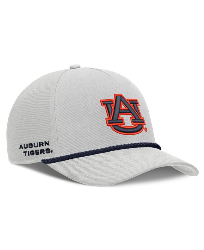 Men's and Women's Gray Auburn Tigers Rope Rise Adjustable Hat