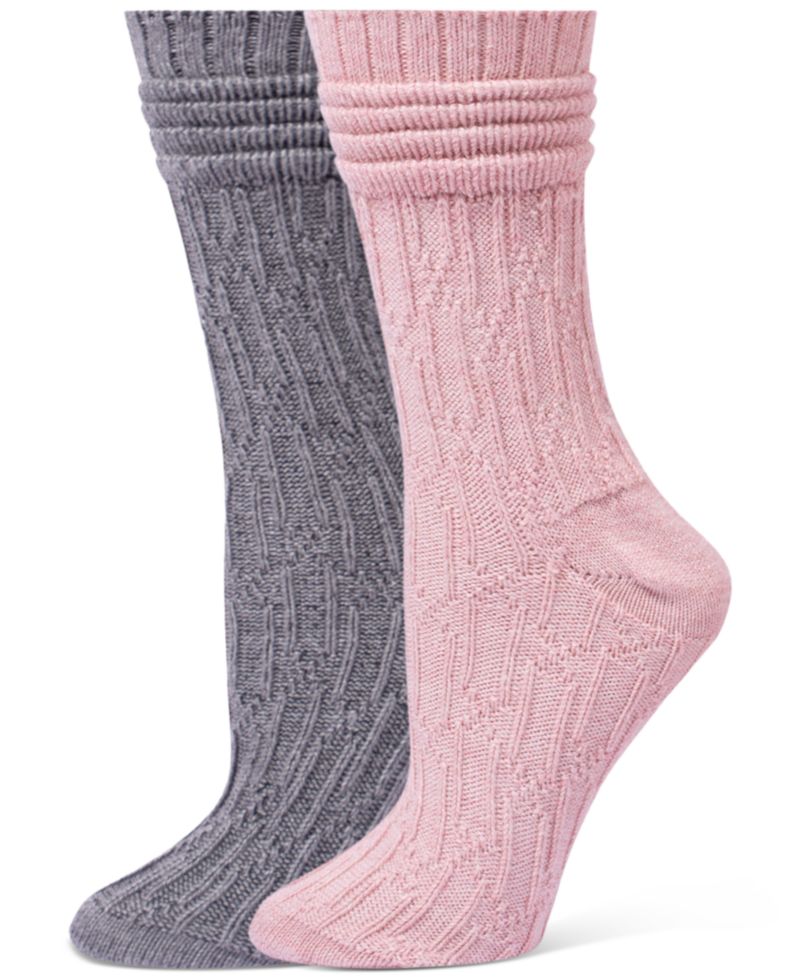 Women's Bubble Cable Boot Sock 2 Socks, 2-Pack