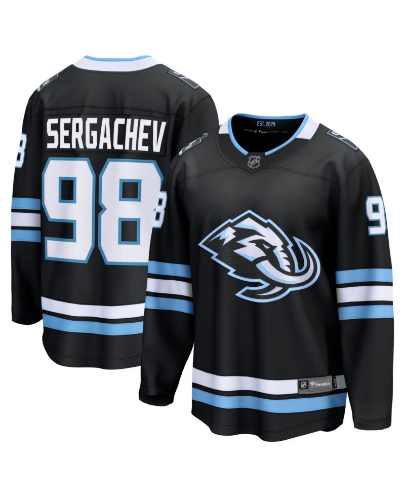 Men's Mikhail Sergachev Black Utah Mammoth Home Breakaway Player Jersey