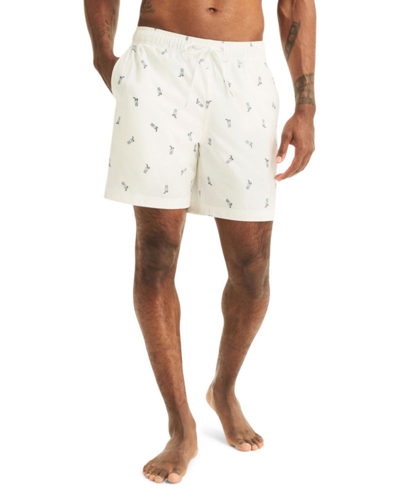 Men's 7" Full Elastic Boxer Liner Swimsuit