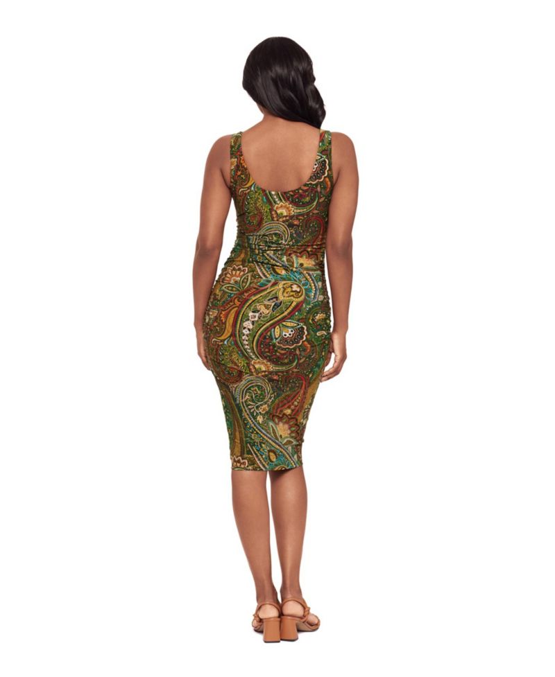 Women's Suki Built-In Shaping Scoop Neck Midi Dress