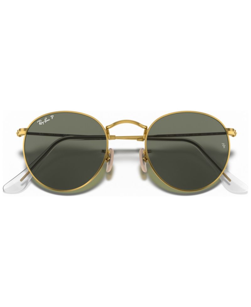ROUND METAL Polarized Sunglasses, RB3447 50