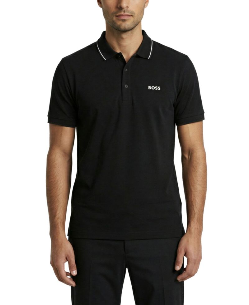 Men's Tonal Logo Slim-Fit Polo Shirt