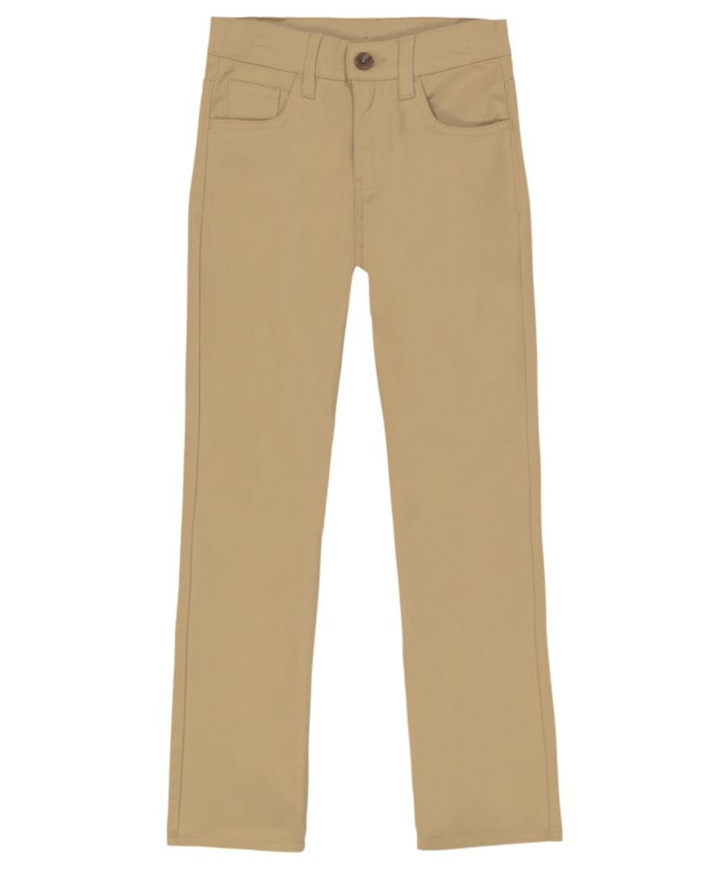 Little Boys Uniform 5 Pocket Stretch Twill Pants