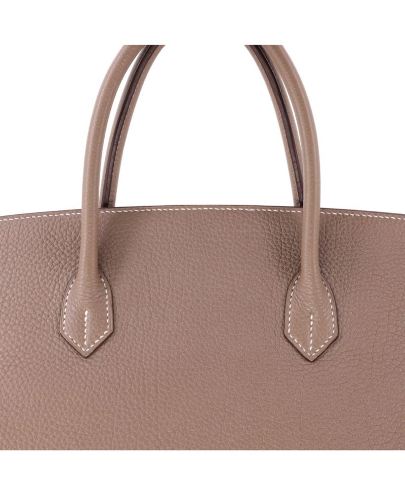 Pre-Owned Hermes Birkin 40 Handbag Grey Togo with Palladium Hardware