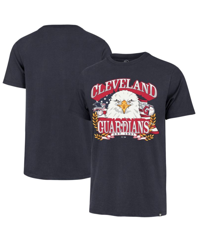 Men's Navy Cleveland Guardians Americana Eagle T-Shirt